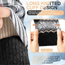 Pack of 3 pairs - Warm winter gloves for women - Extra thick - Knitted imitation - Suitable for cold winter weather (style E)