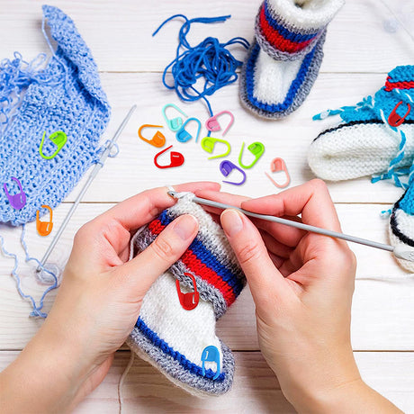 130-piece stitch markers - multifunctional - knitting markers - crochet clips
