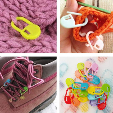 130-piece stitch markers - multifunctional - knitting markers - crochet clips