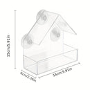 Transparent - House-shaped - Birdhouse - With weatherproof function