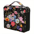 Pencil Case - Large Capacity | Colored Pencils | Pencils | Zippered Case - Three-Layer Pencil Case - Pencil Storage Bag - Holds 120 Pencils - Black