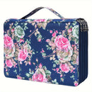 Pencil Case - Large Capacity | Colored Pencils | Pencils | Zippered - Three-Layer Pencil Case - Pencil Storage Bag - Holds 120 Pencils - Blue