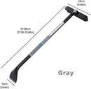3-in-1 Snow Brush and Ice Scraper for Car Windows - Extendable Snow Remover - 360° Rotating Snow Brush and Ice Scraper with Long Handle (Gray)