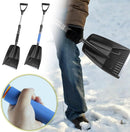 Folding Snow Shovel - Large Capacity | Lightweight & Portable - Wide Snow Clearing Range with Ergonomic D-Shaped Handle and Aluminum Blade - Snow Shovel for Outdoors, Cars, Gardens, Camping, Driveways（Black）
