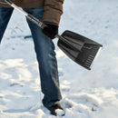Folding Snow Shovel - Large Capacity | Lightweight & Portable - Wide Snow Clearing Range with Ergonomic D-Shaped Handle and Aluminum Blade - Snow Shovel for Outdoors, Cars, Gardens, Camping, Driveways（Black）