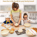 Proofing Basket Ø 23 cm - Bread Baking - Banneton - Proofing Basket Bread - Proofing Basket Round - Rattan Bread Pan - Dough Basket - incl. Dough Cloth | 1 piece