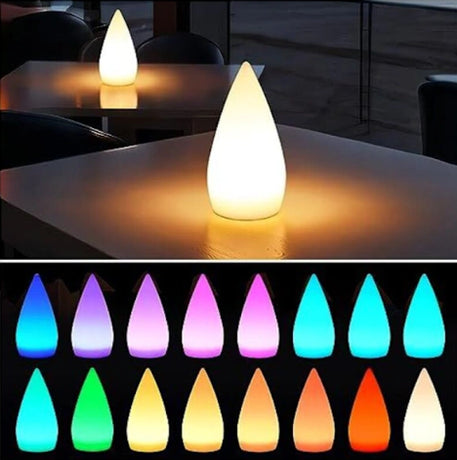 Rechargeable LED Sauna Lamp Wireless Dimmable with Remote Control 16 RGB Colors IP54 Waterproof White Outdoor Table Lamp for Bedside-TL