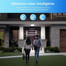 LED Ceiling Light with Motion Sensor 12W 6000K Round LED Ceiling Lamp Radar Motion Detector for Outdoor Indoor Staircase Bathroom Garage Hallway 205cm