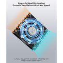 120mm 12V PC Case Fan - Adjustable Wind Speed, AC 220V - 240V Fan, 2750RPM, Laptop PC Fan for TV, Radio, Router