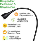 Dimmable Bedside Lamp, Minimalist LED Bedside Reading Lamp, Headboard Wall Mounted with USB Charger (Matte Black)