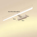 Wall light LED for mirror, adjustable wall light 40-50 cm for bathroom, wardrobe and toilet