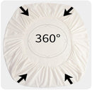 Mattress protector - Mattress cover - Elastic band - Washable - Elastic fit Mattress protector - For small double to king-size beds (White, 198x203cm)