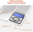 Electronic kitchen scale - Kitchen scale - 500g/0.01g - Food scale - Stainless steel household scale - With display and tare function - Suitable for food, jewelry, coffee bags, etc.
