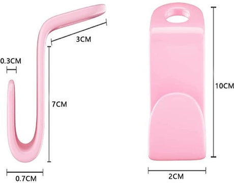 Coat Hooks - 60 pieces - Hangers/Hooks - Pink and Blue - Thickened S-shaped