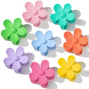 Flower clip - Sweet temperament hair clip - Fresh women's hair clip - Candy color - 8 pieces
