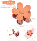 Flower clip - Sweet temperament hair clip - Fresh women's hair clip - Candy color - 8 pieces