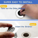 Bathroom Drain Filters - For 1.2-1.6 Inch Drain Holes - Small 1 Inch Conical Stainless Steel Filter - Pack of 4