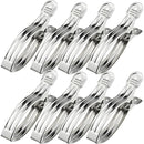 Clothes pegs - Open windproof clips - Clothes pegs - Sock racks - Quilt drying clips - 8 pieces