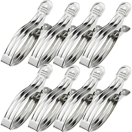 Clothes pegs - Open windproof clips - Clothes pegs - Sock racks - Quilt drying clips - 8 pieces