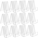 Transparent bookcase - Acrylic display rack - for books, photos, brochures - Set of 12