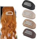 Hair Clips - Flat Hair Clips - Strong Grip Hair Clips with Inner Teeth - Strong Grip Side Hair Clips - 4 Pieces