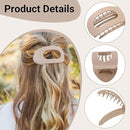 Hair Clips - Flat Hair Clips - Strong Grip Hair Clips with Inner Teeth - Strong Grip Side Hair Clips - 4 Pieces