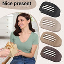 Hair Clips - Flat Hair Clips - Strong Grip Hair Clips with Inner Teeth - Strong Grip Side Hair Clips - 4 Pieces