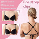 Non-slip bra straps - Racerback bra strap holders - bra strap clips with non-slip buckles and hidden straps - 12 pieces
