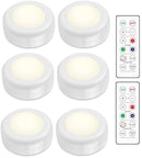 LED spotlight set - 6 stylish lights with dimming function and 2 practical remote controls - Night lights with colour change - Lights with remote controls - Suitable for kitchens, bedrooms, etc.