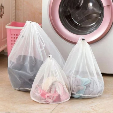 Laundry Bags - Delicate Laundry Bags - 3-pack - White