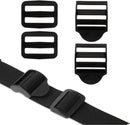 Replacement Backpack Buckles - Set of 5 - Replacement Backpack Buckles - Adjustable - Black Slide Buckles for Backpacks