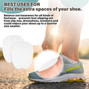 Felt sole - 5 pairs of felt tongue pads - Soft, adhesive tongue pads - Non-slip tongue pads - Tongue pads - Large - White