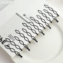 12-pack black retro hairpins - mini black hairpins - fashionable BB clips - invisible ponytail clips - small hairpins - beautiful hair accessories for women and girls wedding decorations
