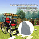 Waterproof Wheelchair Cover - Oxford Fabric Wheelchair Cover, Mobile Vehicle Cover, Wheelchair Storage Protector - UV Protection, Dust Protection, Outdoor Rain Cover - Gray - 115x75x130cm