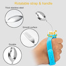 Flexible and adaptable cutlery for seniors, people with disabilities, Parkinson's disease, arthritis, hand tremors, weak grip and people with disabilities, arthritis - Non-slip handles - Easy to hold - Suitable for handshakes