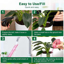 Automatic Watering Balls - 4 Pieces - Tulip-Shaped Automatic Watering Balls - Plant Waterers - Plastic Watering Balls - Suitable for Indoor and Outdoor Plants