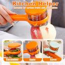 Vegetable Peeler - Fruit and Vegetable Peeler - with Storage Box - Safe and Efficient - Double-Sided Sharp Stainless Steel Blades - Easy to Clean - Process Fruits and Vegetables Easily and Conveniently - Set of 2 (Orange + Green)