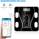 Smart Scale with Body Analysis - Measures BMI, Fat & Muscle Mass - USB Rechargeable - Up to 180 kg - Black