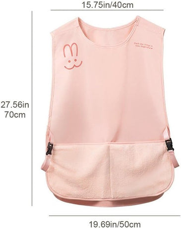 Kitchen Apron - Breathable Cooking Apron - Vest Style - With Towel - Suitable for Cooking, Baking, Gardening, Grilling and Crafting（Pink）