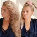 3 Piece Hair Rollers - Curling Iron for Women - Includes Storage Bag - Creates Long-Lasting Curls Without Heating (Beige)