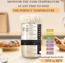 730ml Sourdough Fermentation Jar in a Glass Jar | Includes stirring spoon, measuring cup, and fabric cover - for dough, bread baking, and sourdough fermentation