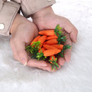 Easter Decorations - Realistic Carrot Figures - Pack of 12 - Mini Foam Carrots 7cm - Party Decorations