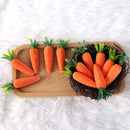 Easter Decorations - Realistic Carrot Figures - Pack of 12 - Mini Foam Carrots 7cm - Party Decorations