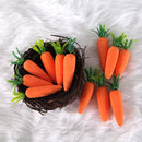 Easter Decorations - Realistic Carrot Figures - Pack of 12 - Mini Foam Carrots 7cm - Party Decorations