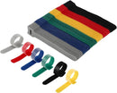 Cable Clips - 120 Pieces - Reusable Cable Ties - Cable Ties for Data Cable Management - Ideal for Cable Management in the Home, Office, Garden and More - Available in 6 Mixed Colors