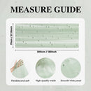 Light Green Table Veil with White Pearls - Silky Gauze 30x120 Inches - For Weddings, Parties & Table Decorations