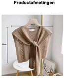 Knitted Openwork Shoulder Dress - Lightweight Cardigan & Scarf in One - Solid Color Goes With Everything - Black