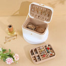 Travel Jewelry Case - 2 Layers with Velvet & Detachable Compartments - For Necklaces, Earrings & Bracelets - Black
