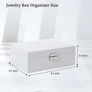 2-Tier Jewelry Box - With Removable Drawer & Lock - Large Storage Capacity For All Jewelry - Pink