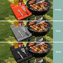 Silicone BBQ Grill Mat - 8-Slot Mat with Drip Tray - Heat-Resistant and Dishwasher-Safe - 40x27 cm - Orange